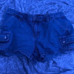 Aeropostale cargo denim shorts